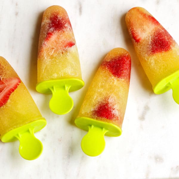 Mimosa Popsicles