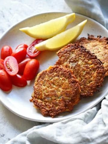 carrot and zucchini fritters
