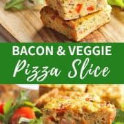 bacon and vegetable slice