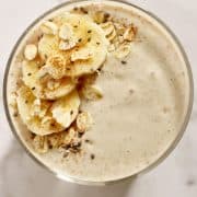 banana oat smoothie pinterest image