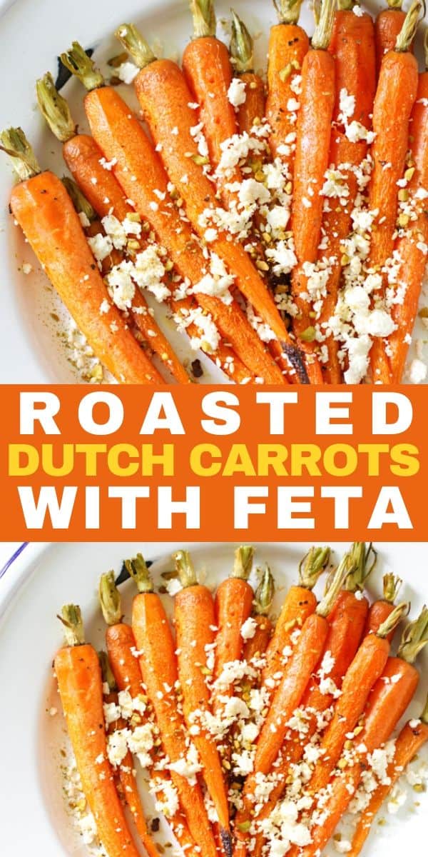 Roasted Dutch Carrots with Feta - Cook it Real Good