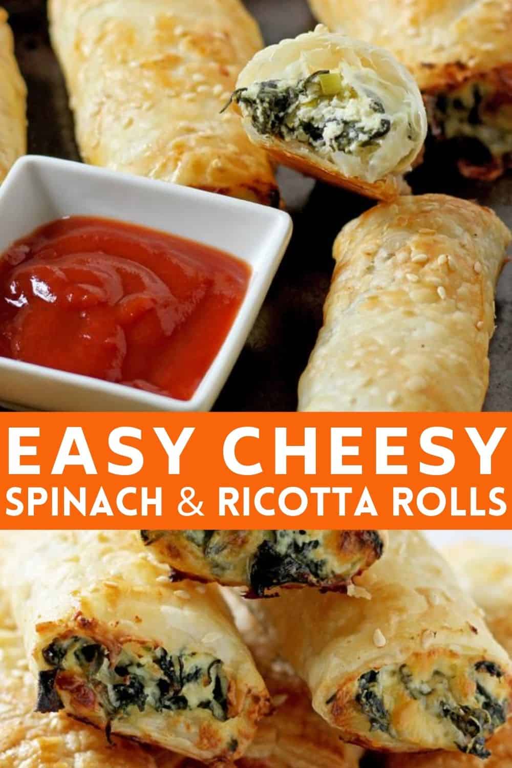 Spinach and Ricotta Rolls {Oven or Air Fryer} - Cook it Real Good