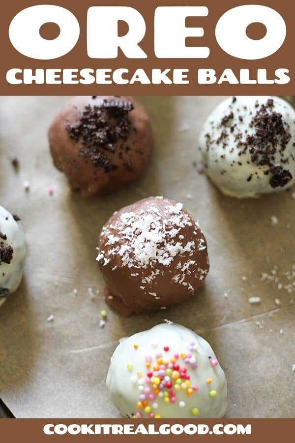 Oreo Cheesecake Balls (Oreo Truffles) - Cook it Real Good