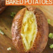 baked potato topped with butter.